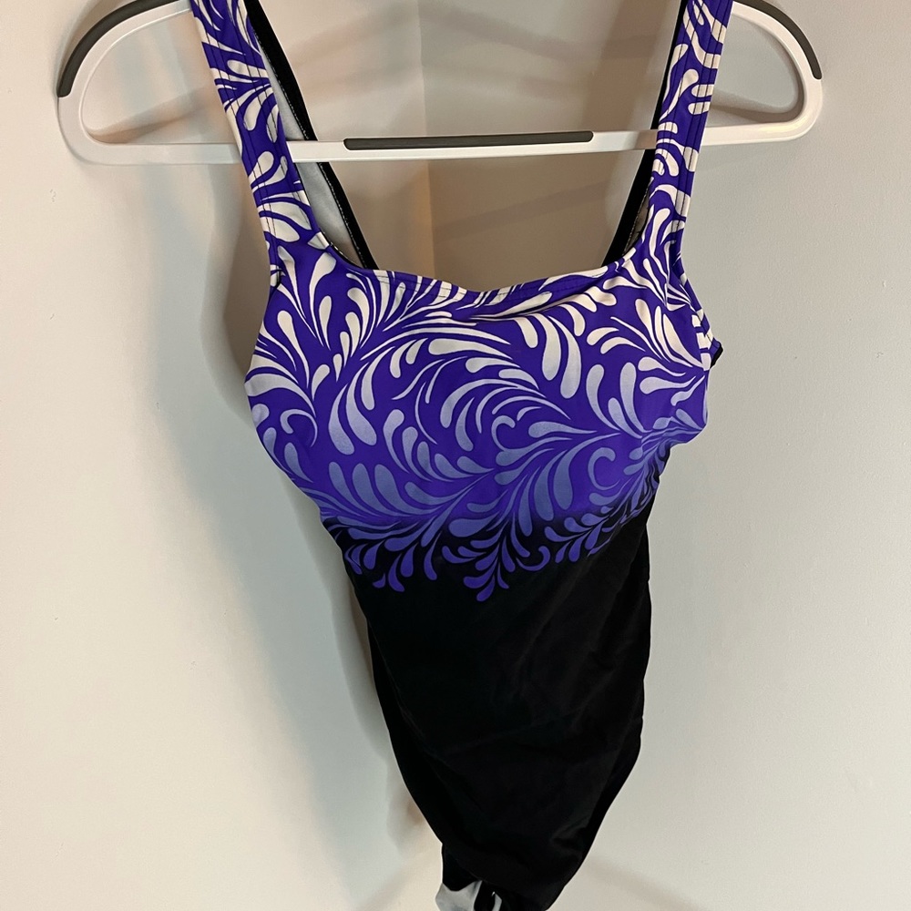 Modest floral one piece with padding!